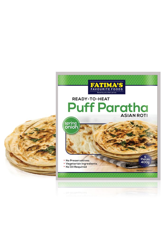 Fatimas Spring Onion Puff Paratha